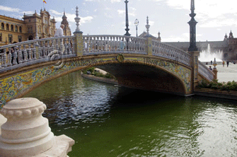 Spanish Pavillion-Bridge across canal